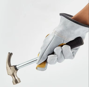 High Quality Split Cowhide Welding Protective <b>Long</b> Leather Safety <b>Gloves</b> Work Welding <b>Gloves</b> - Product Image 3