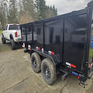 Heavy Duty 6x12 Dump <b>Trailer</b> with 4 Foot Sides Gear Axle and Motor In Stock for Farm <b>Tractors</b> Premium Quality Ready to Ship - Product Image 6