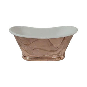 Bañera de Cobre Sólido Forjada a Mano, Acabado Antiguo Moderno, Bañera Ovalada con Patas Ornamentadas de Latón para Baño de Lujo, Mejor Precio - Product Image 5