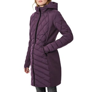 เสื้อแจ็คเก็ตพัฟเฟอร์ตัวยาวสำหรับผู้หญิงที่ดีที่สุด กันน้ำ บุด้วยโพลีเอสเตอร์ อุ่นสบาย มีฮู้ด - Product Image 3