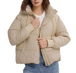 Women Puffer <b>Jacket</b> Outdoor Lightweight Breathable Coated <b>Jacket</b> - Product Image 1