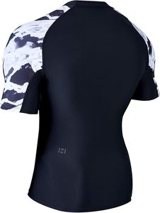 New Custom <b>Heat</b>-Transfer Printed Polyester/Nylon Compression Rash Guards for Unisex Adults-<b>Back</b>/Front Logo Positions - Product Image 6