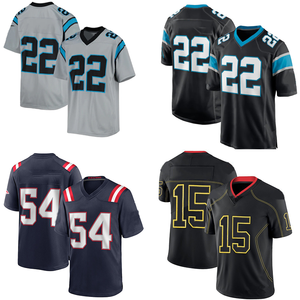 Jersey de Fútbol Americano Sublimado Personalizado de Alta Calidad, Nuevo Diseño, Mangas Largas, Unisex, Tallas Grandes, Secado Rápido - Product Image 1