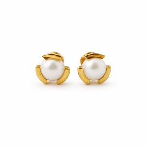 Pendientes de perlas de imitación Namivaa para mujer, joyería clásica minimalista de alto brillo para uso diario, regalo de joyería para fiesta - Product Image 2