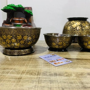 Cuenco de arroz pintado a mano, cuenco de arroz de Cachemira, estampado Floral - Product Image 2