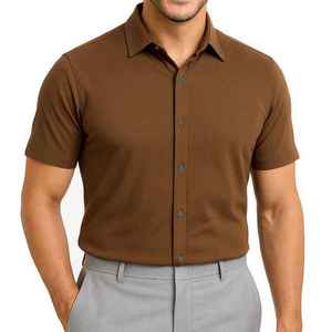 New Year New Fashion Men's <b>Shirt</b> Short Sleeve Summer Season <b>Shirt</b> Wholesale Hot Selling 100% Cotton Custom Design Top Quality - Product Image 4
