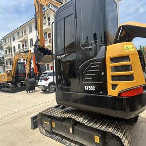Excavadora Usada Sany sy55c de Alta Calidad, 90% Nueva, Motor Original, 110kW de Potencia para Construcción de Infraestructuras, Compre Calidad Premium - Product Image 1