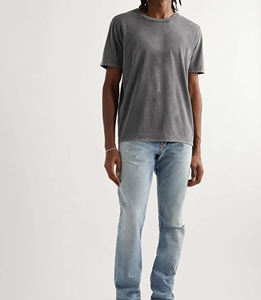 T-shirt Homme Oversize 100% Coton Épais, Impression DTG, Logo, Effet Délavé Acide, Style Vintage – Prix de Gros - Product Image 5