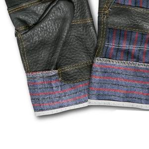 Guantes de Trabajo Resistentes de Alta Calidad, Palma de Cuero Vacuno Liso, Forro de Tela de Algodón, Resistentes al Frío y al Calor, Talla Industrial - Product Image 6