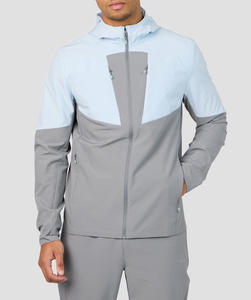 Vente flash : Survêtement coupe-vent personnalisé avec logo, imprimé automne, séchage rapide, style streetwear, imperméable pour hommes, fabriqué au Pakistan - Product Image 1