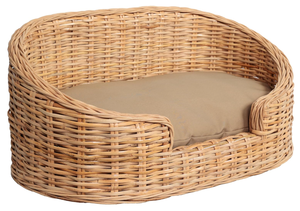 Artex Hai Nam Handwoven Eco-Friendly Soft Rattan Portable Pet Bed for Dogs/Cats/Rabbits <b>Removable</b> Washable Cushion - Product Image 2