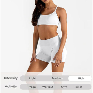 Pure <b>White</b> High Waisted <b>Booty</b> <b>Shorts</b> for Women Butt Lifting Activewear Contouring Seamless Gym <b>Shorts</b> - Product Image 4