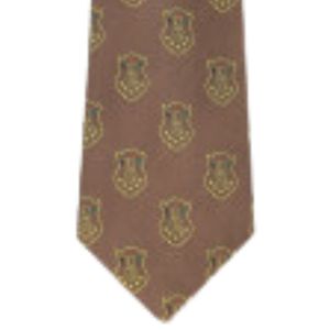 Iota Phi Theta Crest Necktie <b>Brown</b> Gold Greek Apparel Fraternity Silk <b>Tie</b> Premium Formal Classic Accessory Wear - Product Image 5