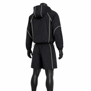 Modern Travel Windbreaker <b>Shorts</b> Set Offering Flexible Comfort Windbreaker <b>Shorts</b> Set <b>For</b> Active Lifestyle Needs - Product Image 4