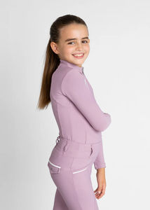 Chemise de base pour enfant, élégante et confortable, pour l'équitation, en tissu extensible doux, de haute qualité. - Product Image 6