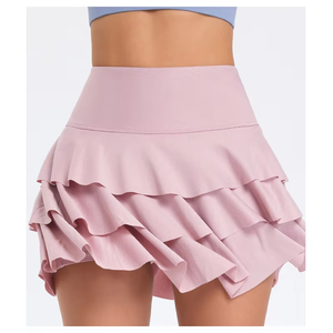 Custom Plus Size Women's Beach Tennis Layered <b>Skirt</b> Spandex/Polyester Material Silk Screen Printed Front Custom Team Name - Product Image 3