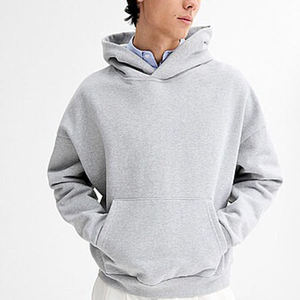 Sudadera con Capucha para Hombre, Color Borgoña, Corte Holgado, Tejido de Algodón, Transpirable, con Estampado Puff, Estilo Casual para Otoño - Product Image 4