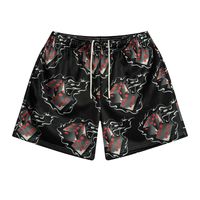 Shorts de sport personnalisés en maille respirante à séchage rapide 100% polyester, double couche, solides, décontractés, sublimation, streetwear, pour la gym et le basketball