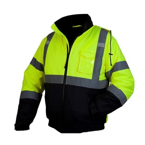 Men's Winter Hi Vis Class Reflective Workwear <b>Waterproof</b> Polyester Cotton Customizable Logo Construction Safety Workwear <b>Jacket</b> - Product Image 1