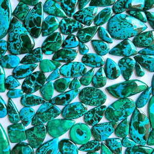 Chrysocolle naturelle de haute qualité & Malachite Cabochon pierres précieuses en vrac prix de gros Lot - Product Image 4