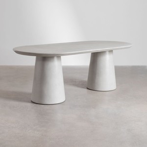 โต๊ะสวนรูปวงรีวานดานา โนวา โนวารา ขนาด 220x95 ซม. ทำจากปูนซีเมนต์โนเอมิ - Product Image 2