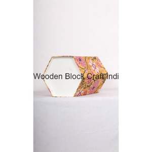 Contenedor de Papel y Cartón de Algodón de Moda, Forma Hexagonal, Plegable, Diseño Elegante, Abierto por Arriba, para Polvo, Tamaño Personalizado, Oficina, Hospital - Product Image 4