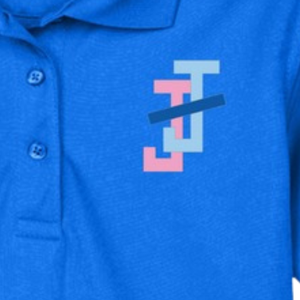 Camisa Polo Azul Rey para Mujer con Botones, Diseño Bordado, Manga Corta, Cuello, Mezcla de Algodón, Ropa Casual de Golf y Negocios - Product Image 6