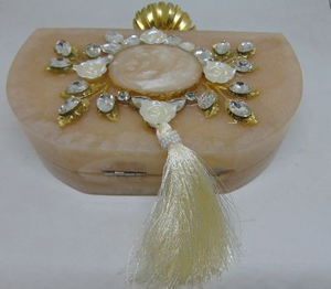 Figurine en résine à texture marbrée, écologique, peinte à la main, forme géométrique personnalisée, pour collection d'accessoires de fête de Noël - Product Image 6