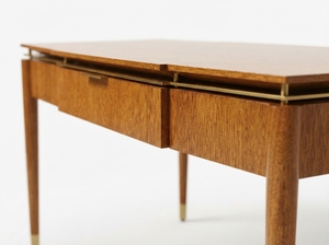 Modern <b>Solid</b> <b>Wood</b> Minimalist Writing <b>Desk</b> with Drawers for Commercial Office Use - Product Image 2