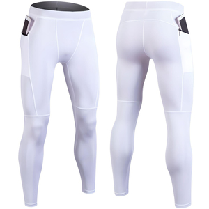 Leggings de secado rápido para hombre, transpirables, pantalones deportivos con control de humedad para correr, gimnasio y entrenamiento. - Product Image 1