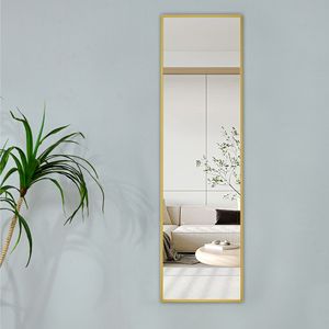 4 ° generazione di telaio metallico in lega di alluminio di qualità-aggiornato 48 \ "X 13.8 \" specchio a parete Full Body per specchio bagno - Product Image 3