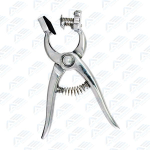 Alicates rotativos de tatuaje de alta calidad, tatuaje de oreja de cerdo y vaca, instrumentos veterinarios de belleza de acero inoxidable, instrumentos de belleza veterinaria - Product Image 2