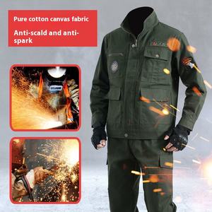 ชุดทำงานผู้ชายป้องกันไฟฟ้าสถิต ระบายอากาศ แห้งเร็ว น้ำหนักเบา สำหรับฤดูใบไม้ผลิและฤดูใบไม้ร่วง ชุดป้องกันแรงงานก่อสร้าง โพลีเอสเตอร์หนา - Product Image 2