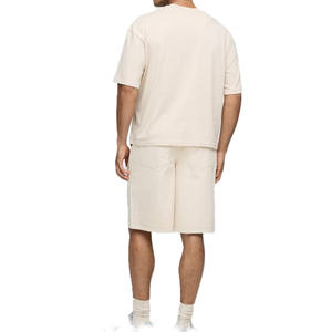 T-shirt en coton à manches courtes pour homme avec impression minimaliste sur la poitrine – Fabrication OEM sous marque privée pour commandes de vêtements en gros - Product Image 2