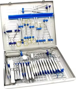 Premium 33-Piece Periodontal & Dental Implant Surgical Kit Stainless Steel Bone Grafting Osteotomy Scaler Scaling Dental <b>Set</b> - Product Image 5