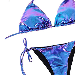 Ensemble de maillots de bain tendance pour femmes, bikini deux pièces, soutien-gorge et culotte, logo personnalisé, tenue de plage d'été, ensemble de bikini - Product Image 4