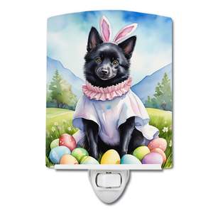UL-Certified Compact 6x4x3 Multicolor Ceramic Night <b>Light</b> NEW Schipperke Easter <b>Egg</b> Hunt for Bedroom for Party Decorations - Product Image 1