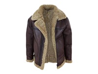 Veste d'aviateur Leon Kennedy B3 Resident Evil 4 en cuir marron et fourrure de mouton