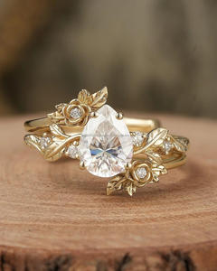 Anillo de compromiso de diamante natural certificado GIA, oro de 18 quilates, diseño personalizado, disponible, suelo de laboratorio redondo, proveedor de joyería de diamantes a granel - Product Image 3