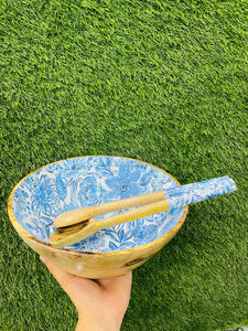 Wooden <b>Bowl</b> Handcrafted Natural Wood Serving <b>Bowl</b> for Salad Fruit <b>Snacks</b> Kitchen and Dining Table Decor Multipurpose Wooden - Product Image 6