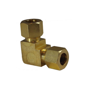 Raccord coudé en laiton à compression pour connexions de conduites pneumatiques - Product Image 3