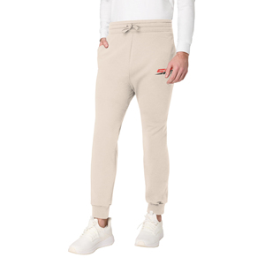 Men's 100% Cotton <b>Drawstring</b> Pants With Logo Right Leg Casual Breathable Lightweight Mid Waist Men's <b>Trousers</b> For Sale - Product Image 2