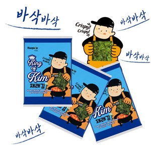 Alga Nori para Sushi, King of Kim, Alga Marina Seca Tradicional Coreana, Saborizada y Tostada - Product Image 1