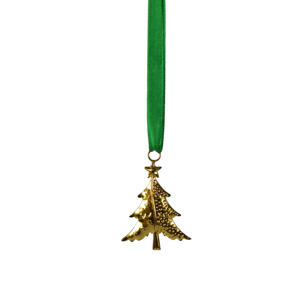 Décoration de Noël en métal rustique de haute qualité en forme d'étoile, accent floral chic avec ruban plaqué or pour la maison ou le bureau - Product Image 2