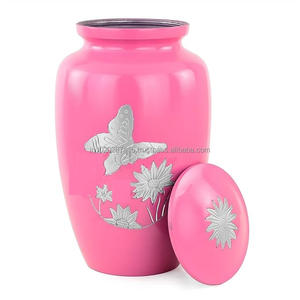 Belle urne de crémation en aluminium gravé pour adultes offrant un souvenir significatif et une protection sûre des cendres - Product Image 2