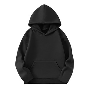 Men's Solid Color <b>Hooded</b> Pullover Sweatshirt Regular Fit Casual Autumn Wear <b>Fleece</b> Cotton Oversized Style Hoodie For Man - Product Image 4