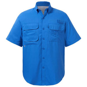 Camisa de Pesca Impermeable para Hombre, Camisa de Pesca Personalizada con Protección Solar UPF 50+, Camisa de Senderismo Refrescante para Viajes - Product Image 1