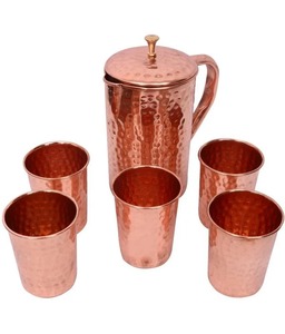 100% Pure <b>Copper</b> Hand-made Ayurvedic Water Bottle Leak-Proof <b>Screw</b>-On Cap Portable Design with Gift Box Packaging - Product Image 6