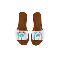 Sandalias de Cuentas Hechas a Mano con Diseño de Limón a Cuadros, Personalizables, Calzado de Verano Moderno, Elegantes para Fiestas