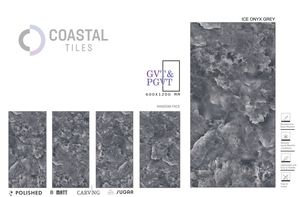 กระเบื้องพอร์ซเลนเคลือบเงาขนาด 600x1200 มม. ลายหินอ่อนออนิกซ์ หนา 9 มม. กันน้ำ ทนทานต่อการแตกหัก ทนต่อการสึกหรอ สำหรับปูพื้นและผนัง จัดจำหน่ายโดยโรงงาน - Product Image 5